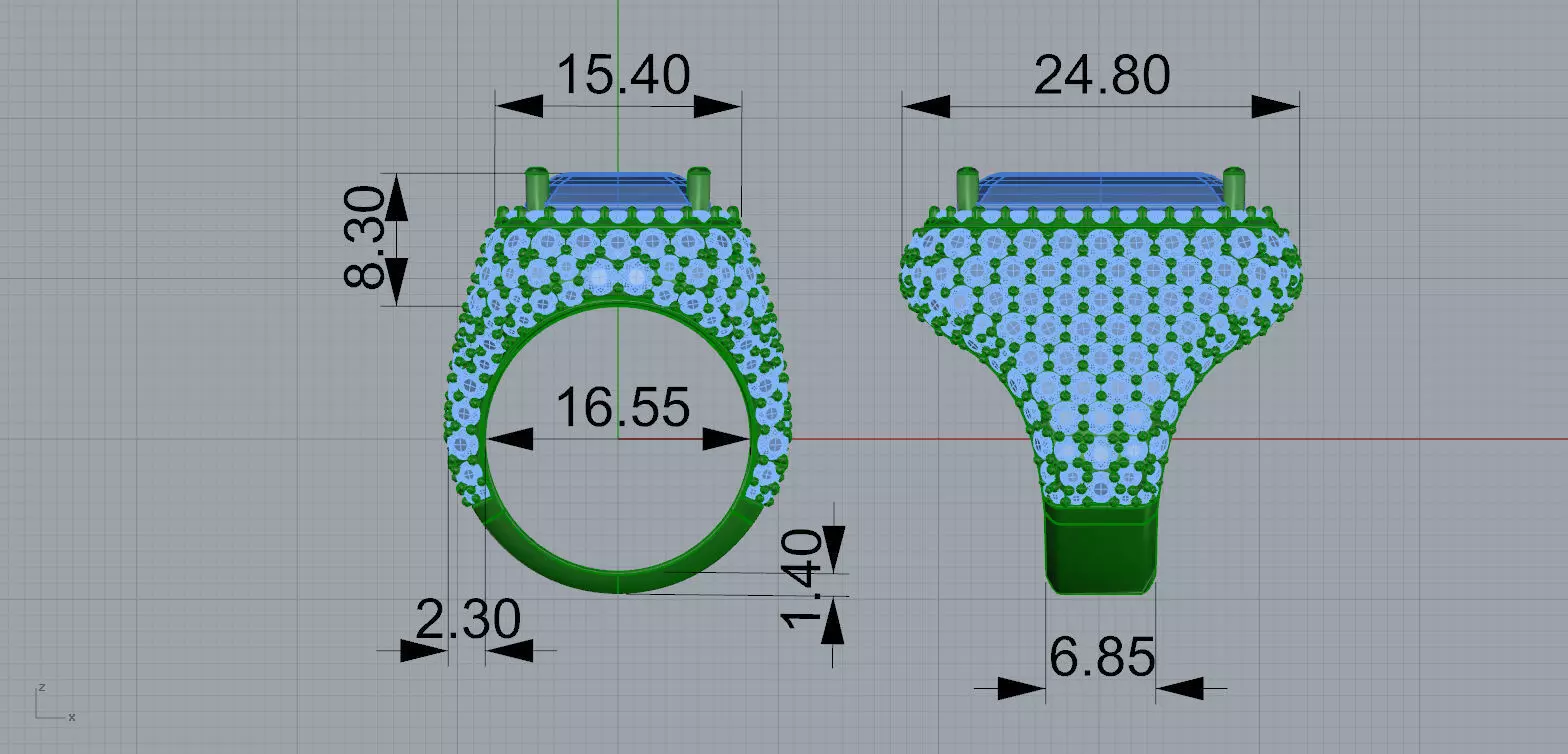 Gold N1576 3D print model_7