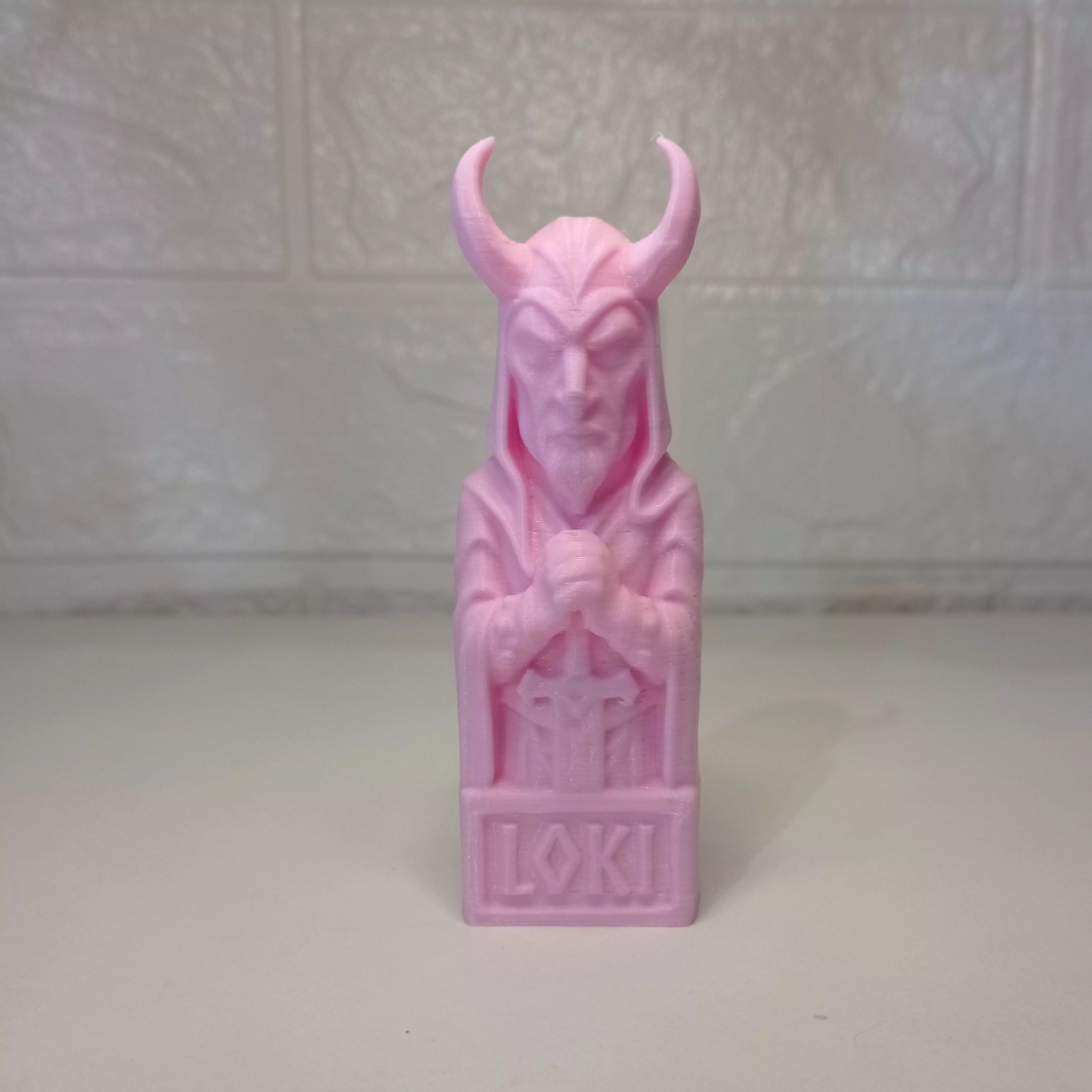 Loki The Cunning Statue  3D STL Model 3D print model_1