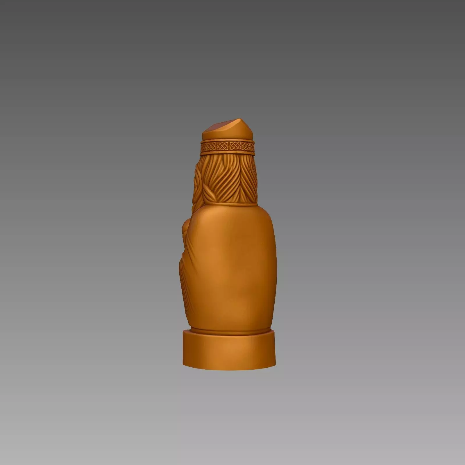 Statue of Frigg Queen of Asgard 3D STL Model 3D print model_3