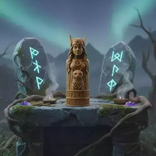 Nordic Goddess Freya Figurine  STL for 3D Printing