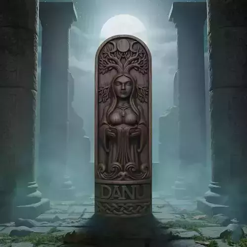 Goddess Danu Figurine for 3D Printing STL