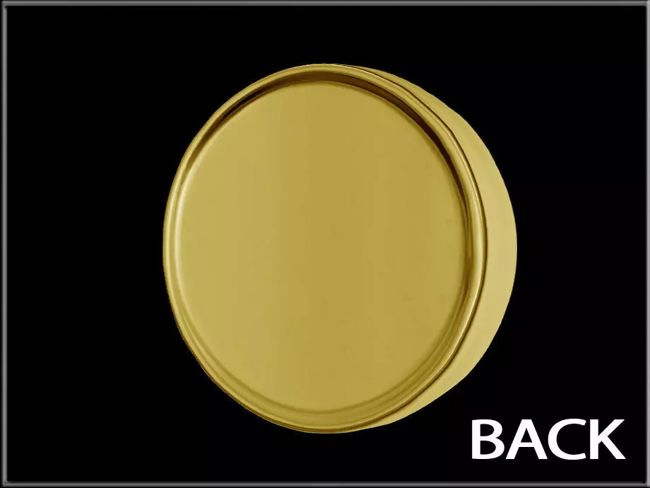 Skull Coin Low-poly 3D model_1