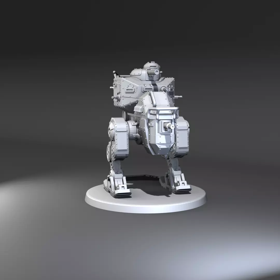 Tank diesel punk 3D print model_1