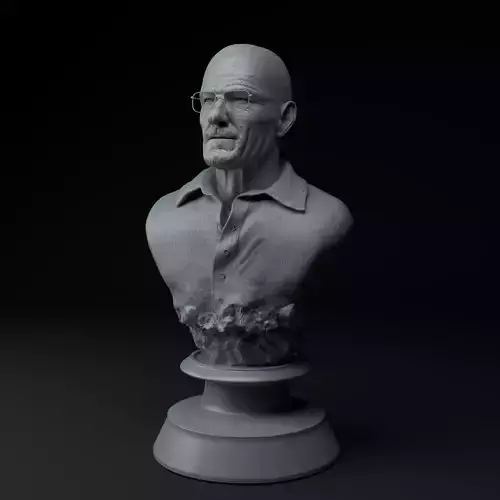 Walter White Breaking Bad Premium 3D Bust STL