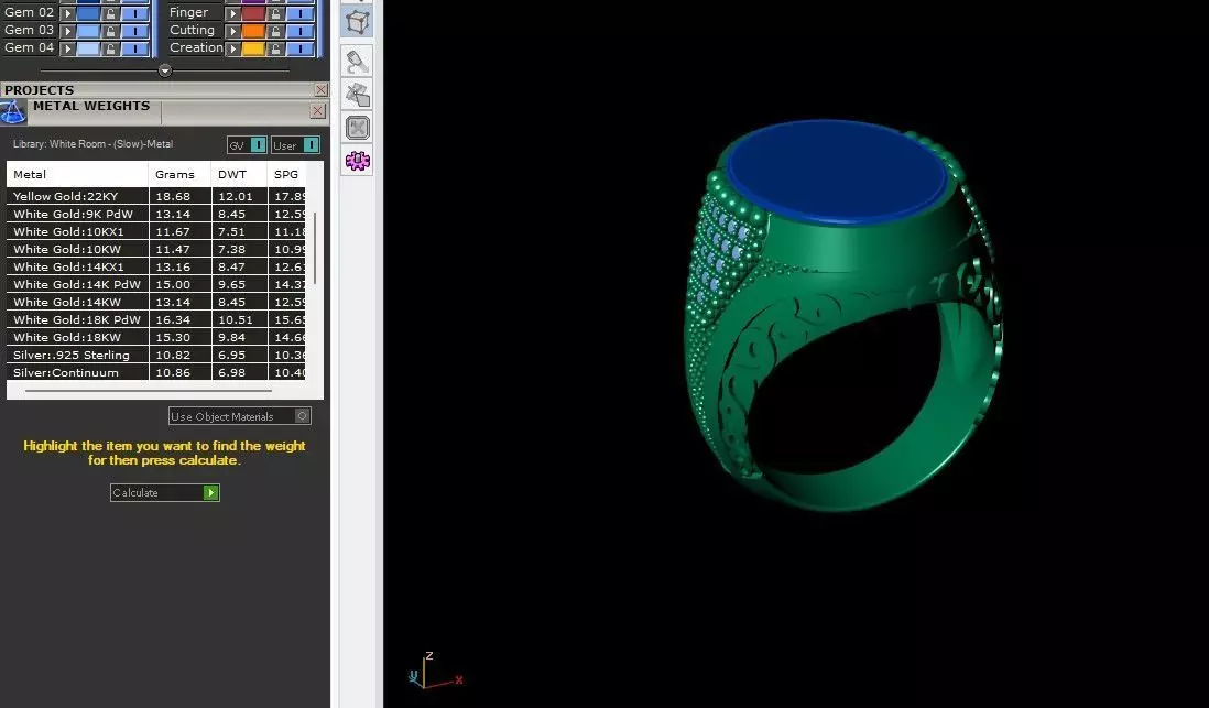 Onix Tasli Erkek Yuzuk 3D print model_3