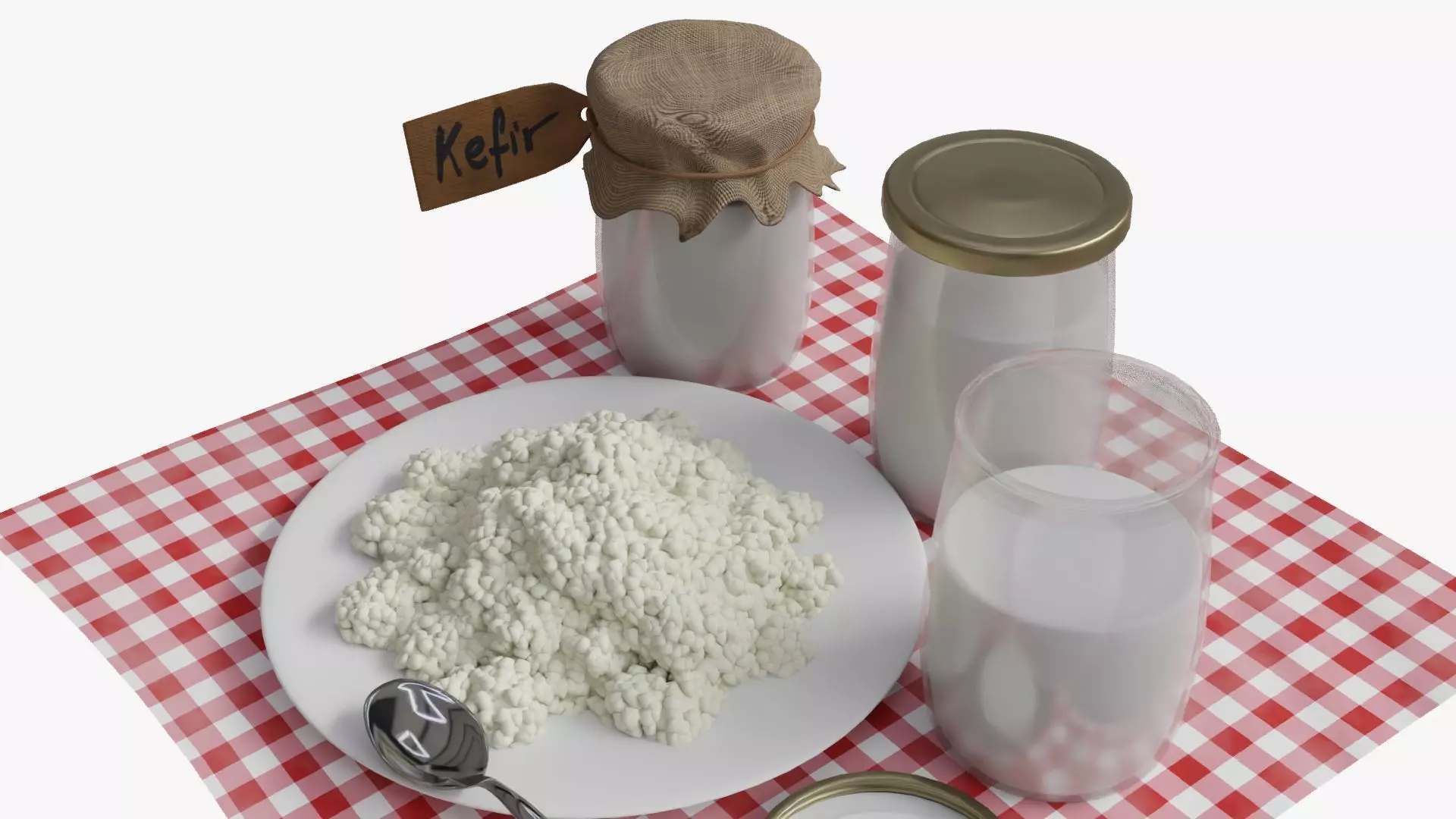Kefir 3D model_3