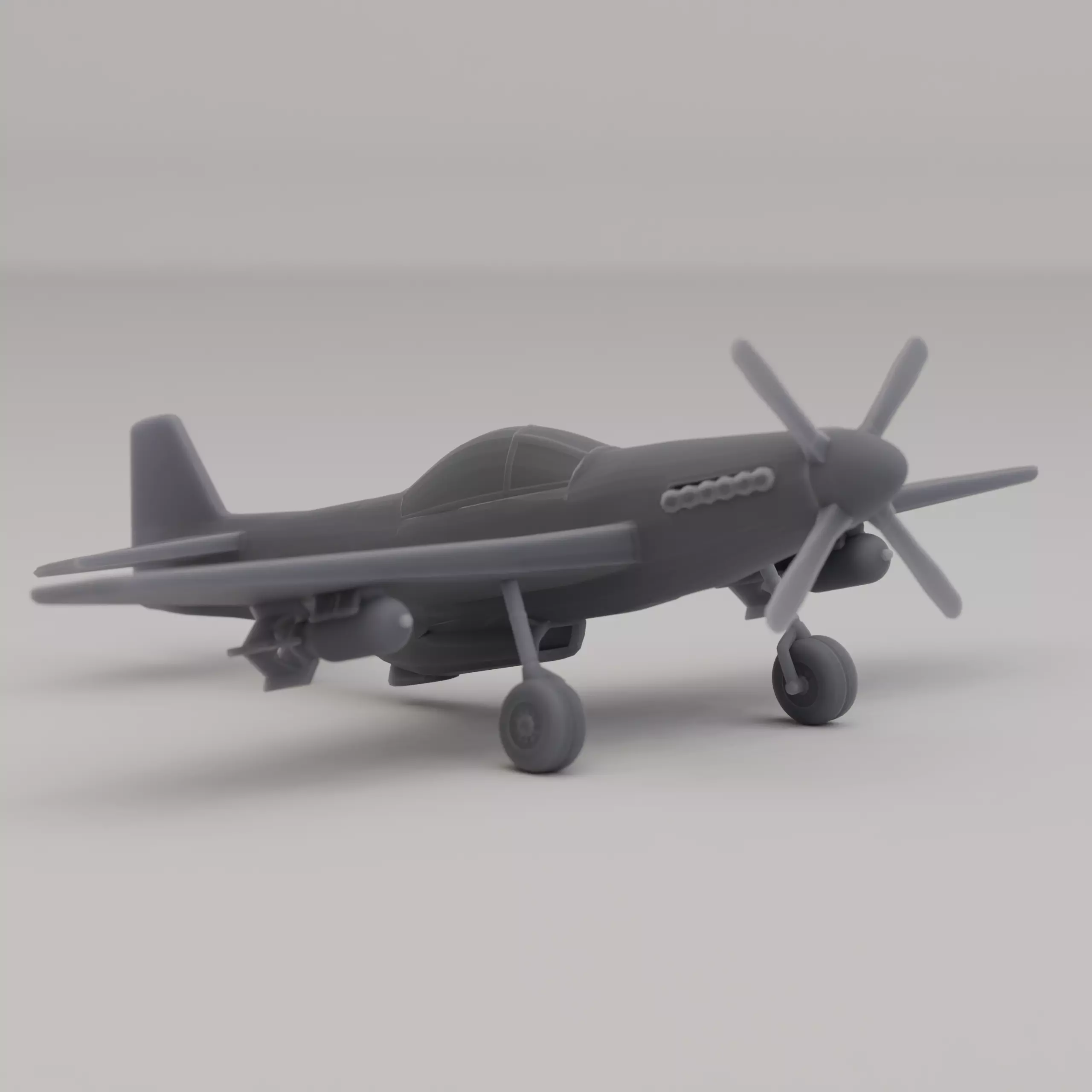 P-51 Mustang 3D print model_0
