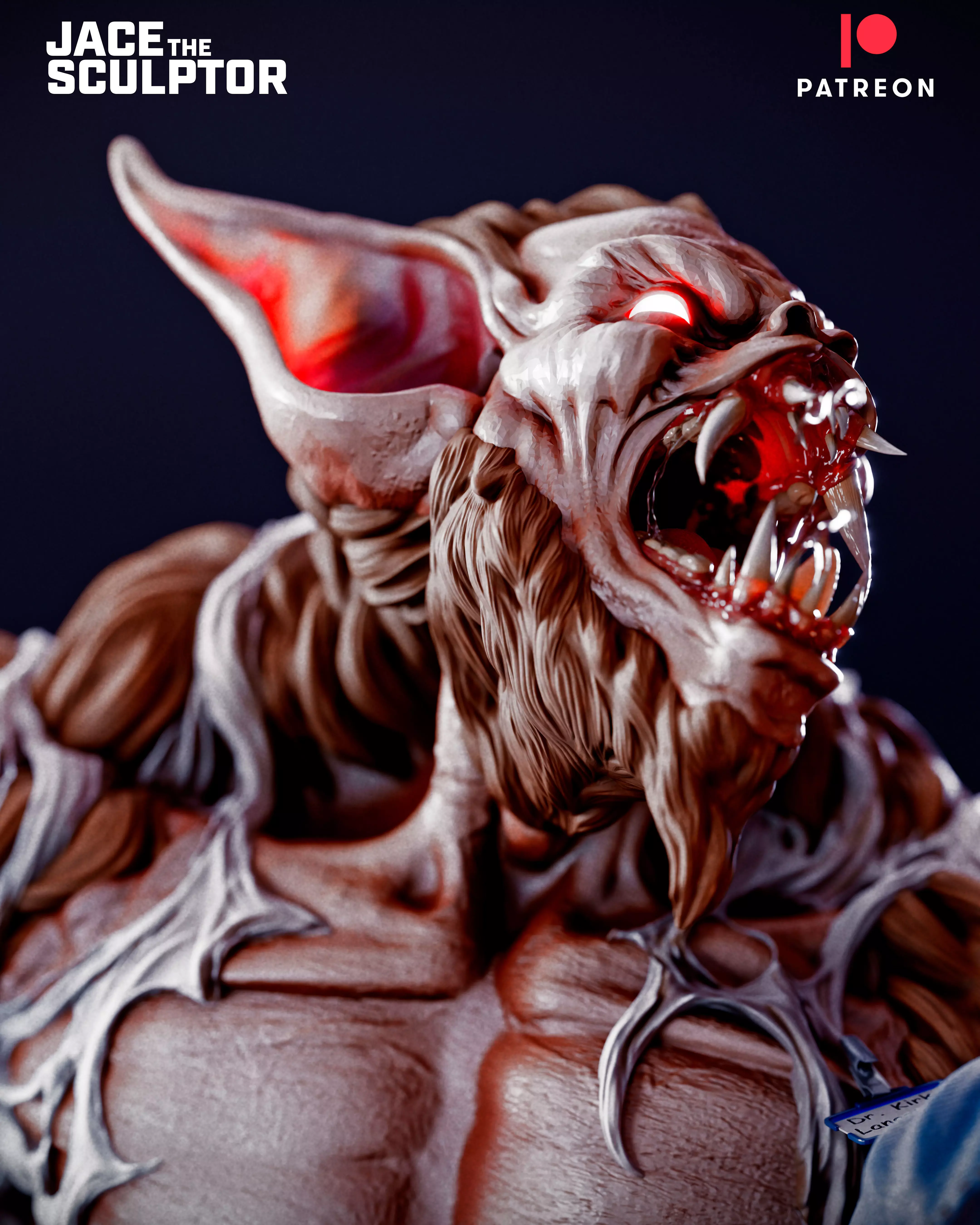 Man-Bat - 1-6 scale digital STL 3D print model_4