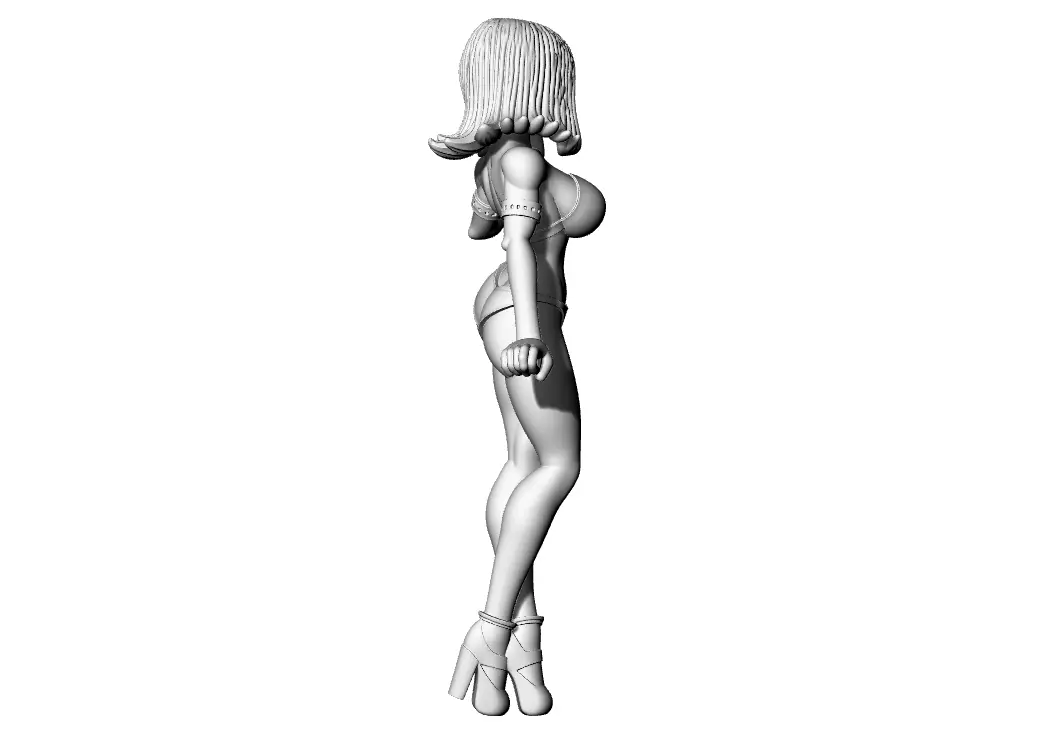 Anime Girl 3D print model_5