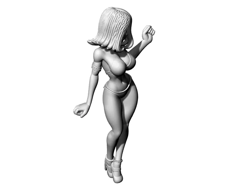 Anime Girl 3D print model_7