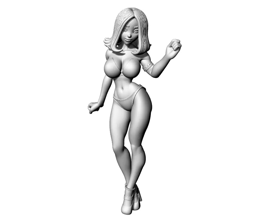 Anime Girl 3D print model_6