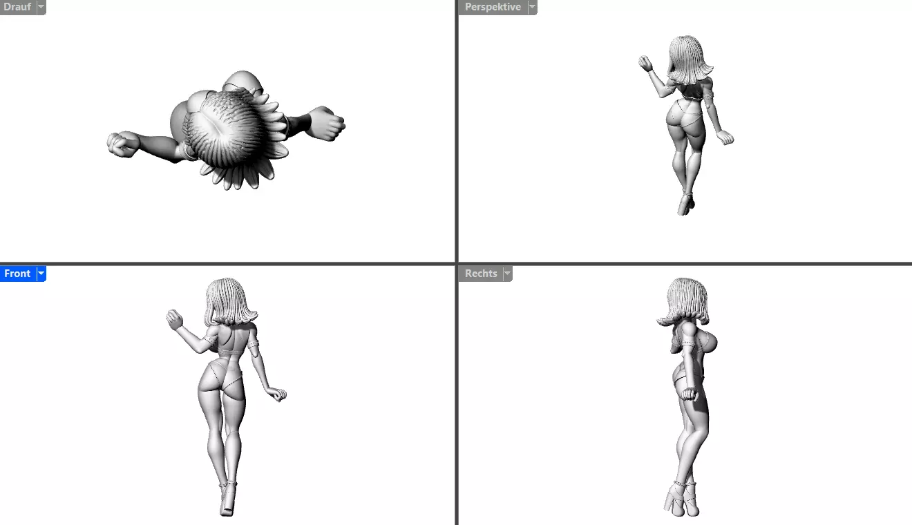 Anime Girl 3D print model_8