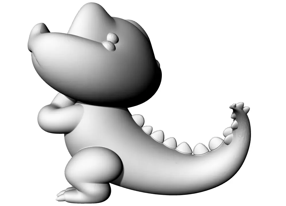 Funny Krokodil 3D print model_4
