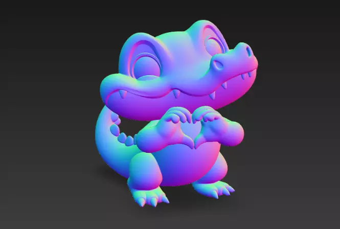 Funny Krokodil 3D print model_1