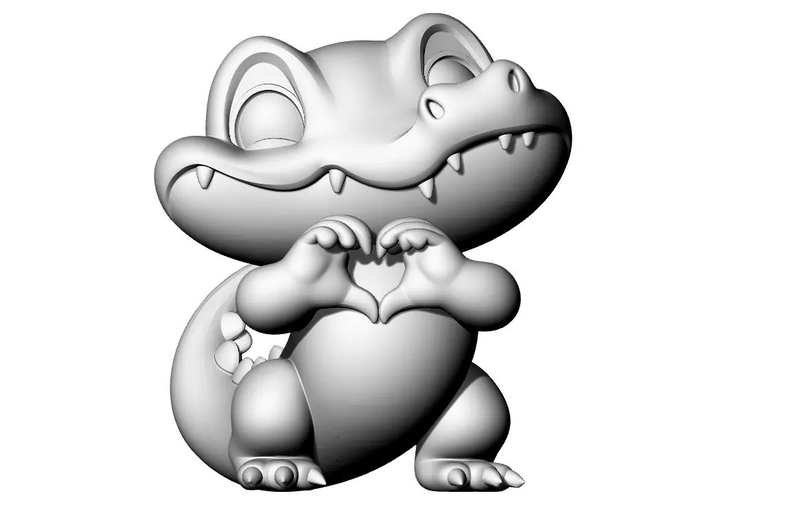 Funny Krokodil 3D print model_3