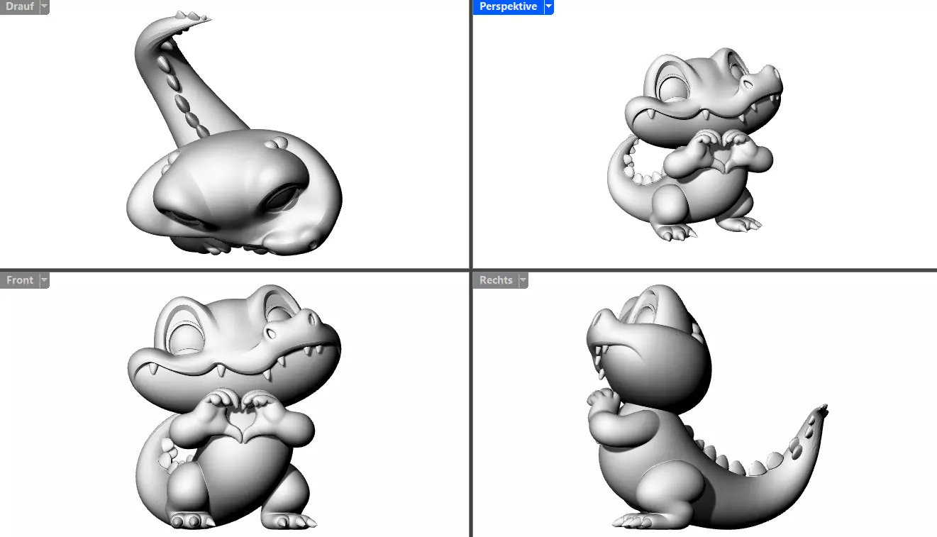 Funny Krokodil 3D print model_5