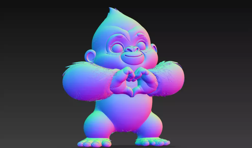 Funny Monky 3D print model_0