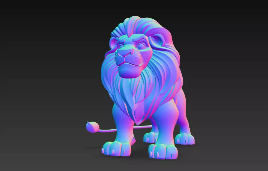 Big Leon King of Wildness 3D print model