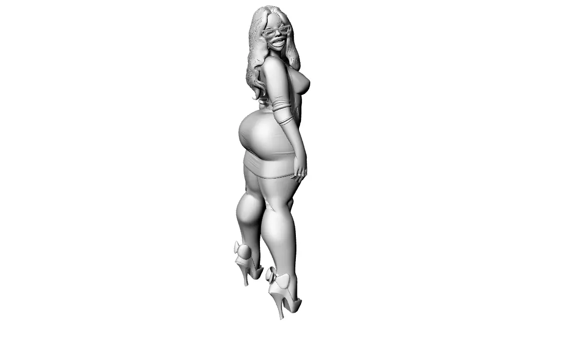 Amazing lady 3D print model_0