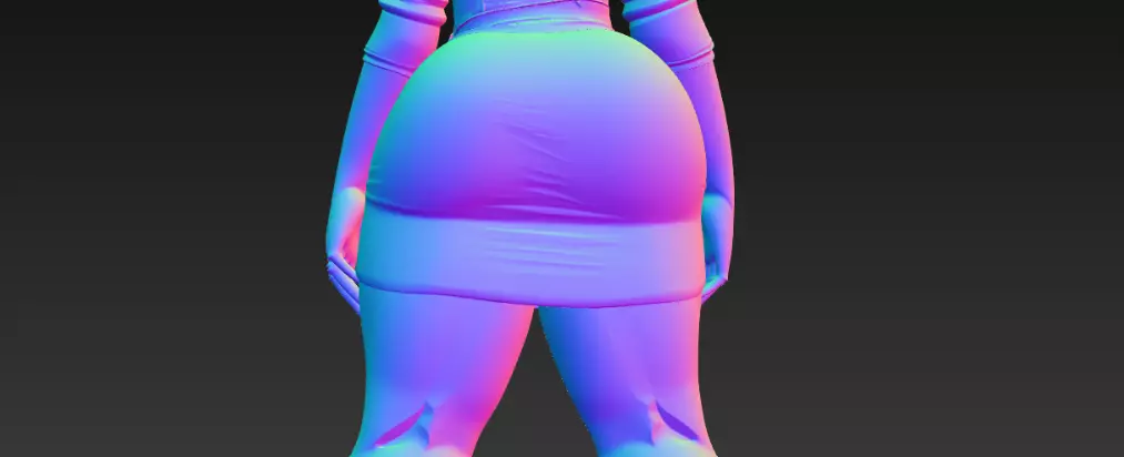 Amazing lady 3D print model_2