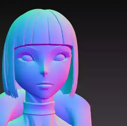 Anime girl Lady Sculpture