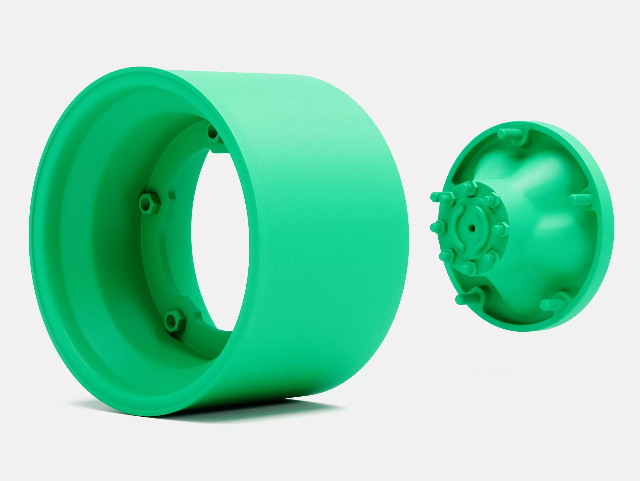 15x10 Mean W51 Wheel and Frankland Hub 3D print model_5