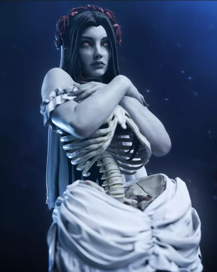 Undead Bride 3D Print 3D print model