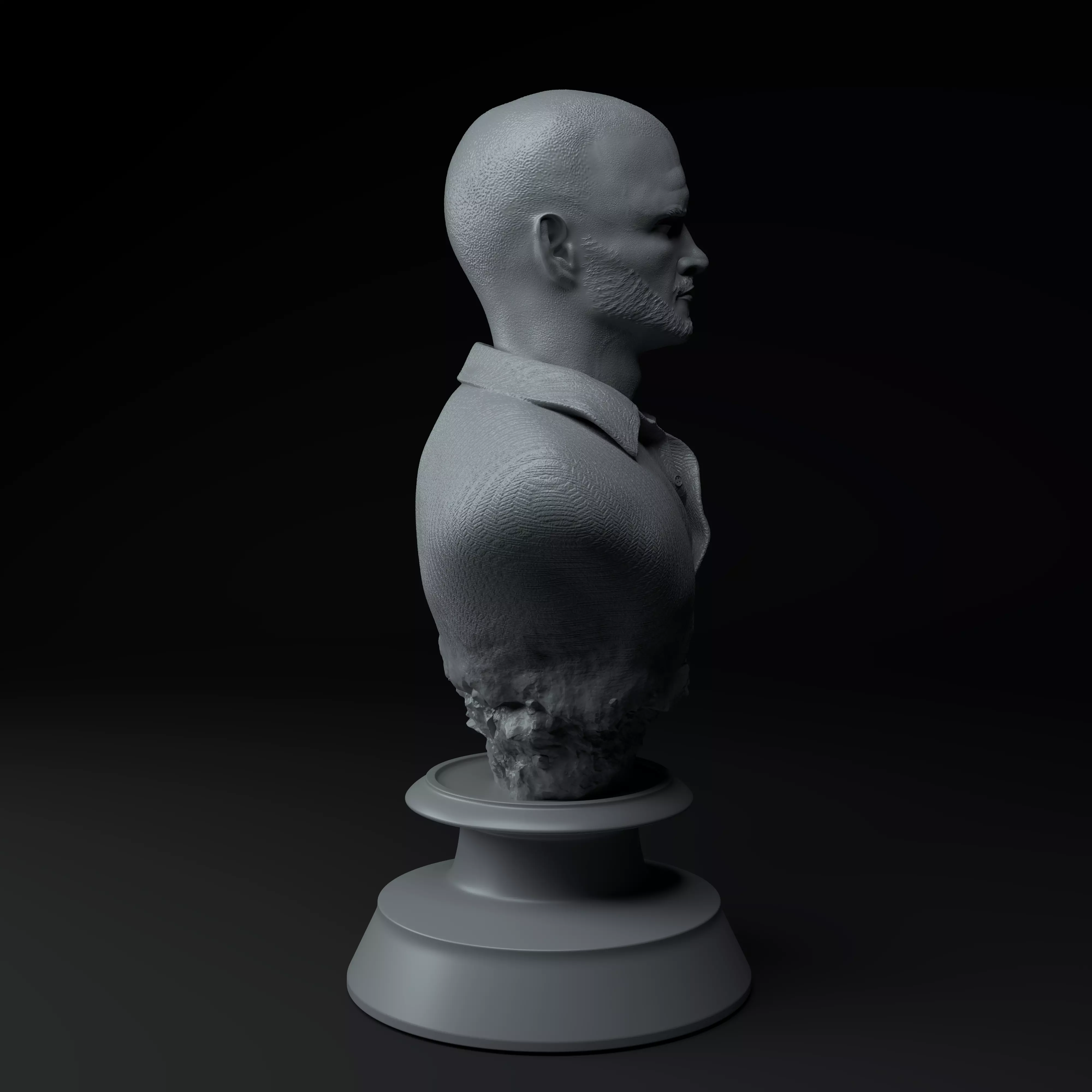 Jesse Pinkman Breaking Bad Premium 3D Bust STL 3D model_6