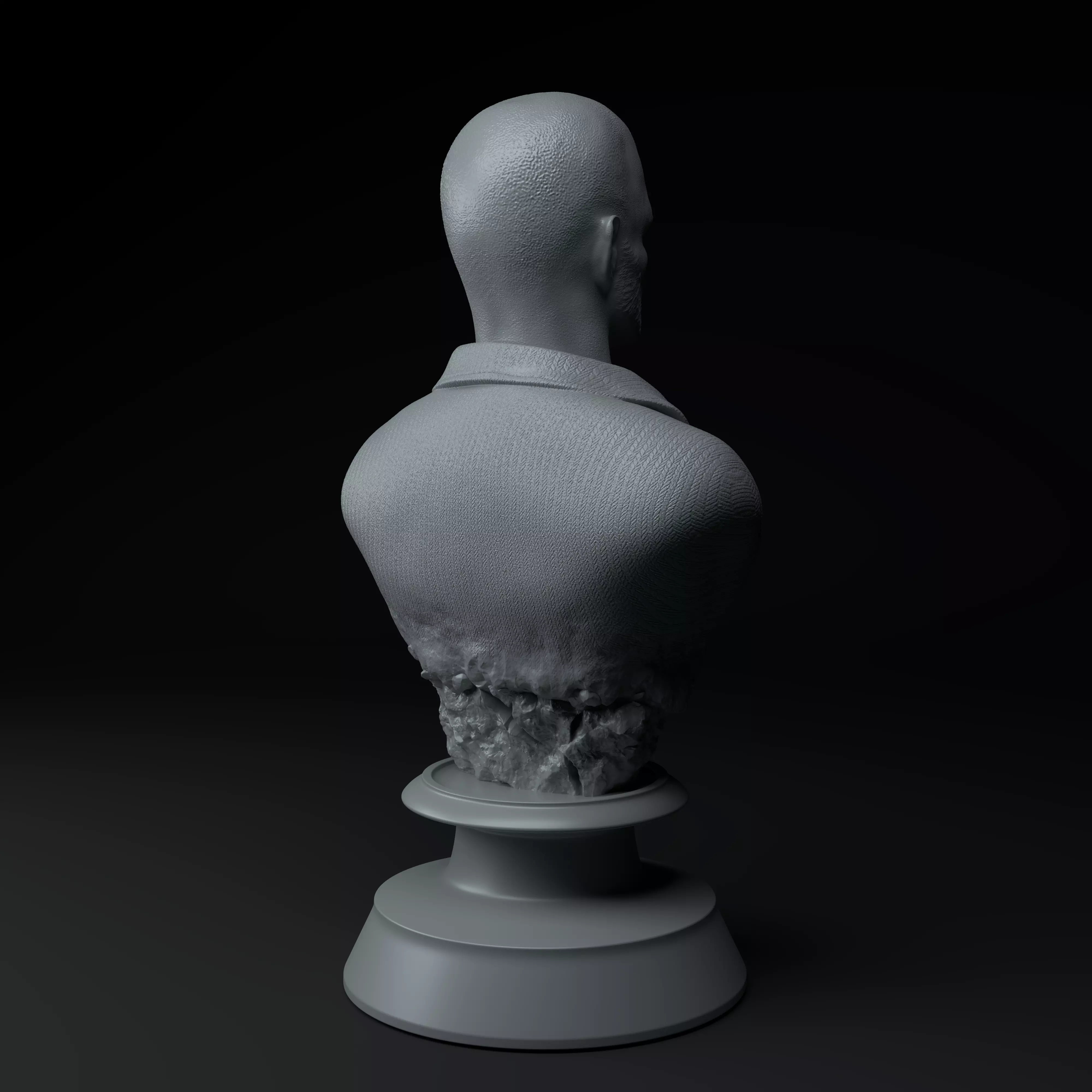 Jesse Pinkman Breaking Bad Premium 3D Bust STL 3D model_5