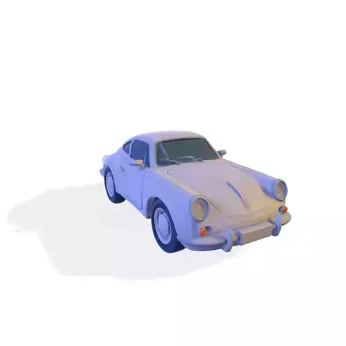 Retro Racer Classic Coupe for 3D Print 3D print model
