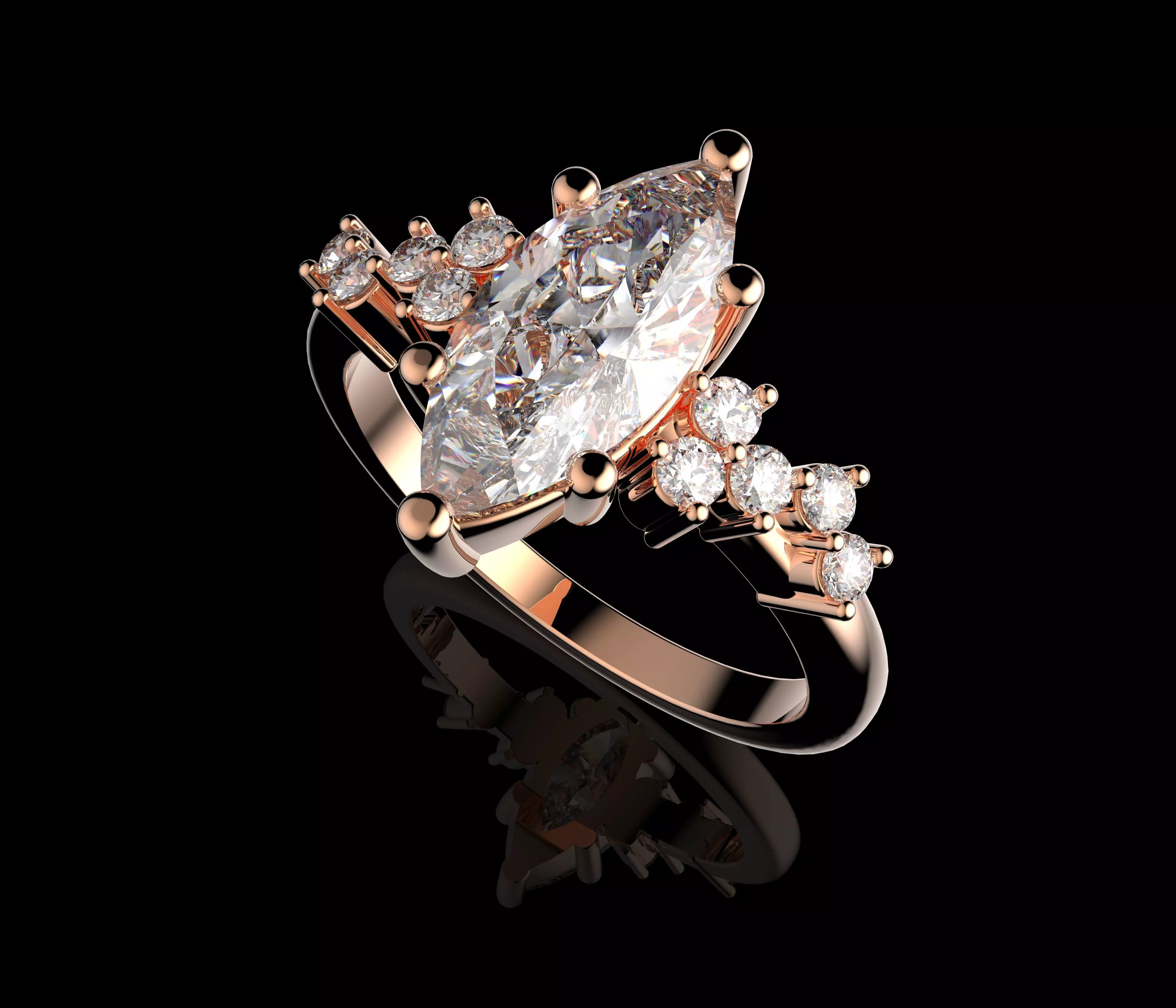 Gold N1578 3D print model_5