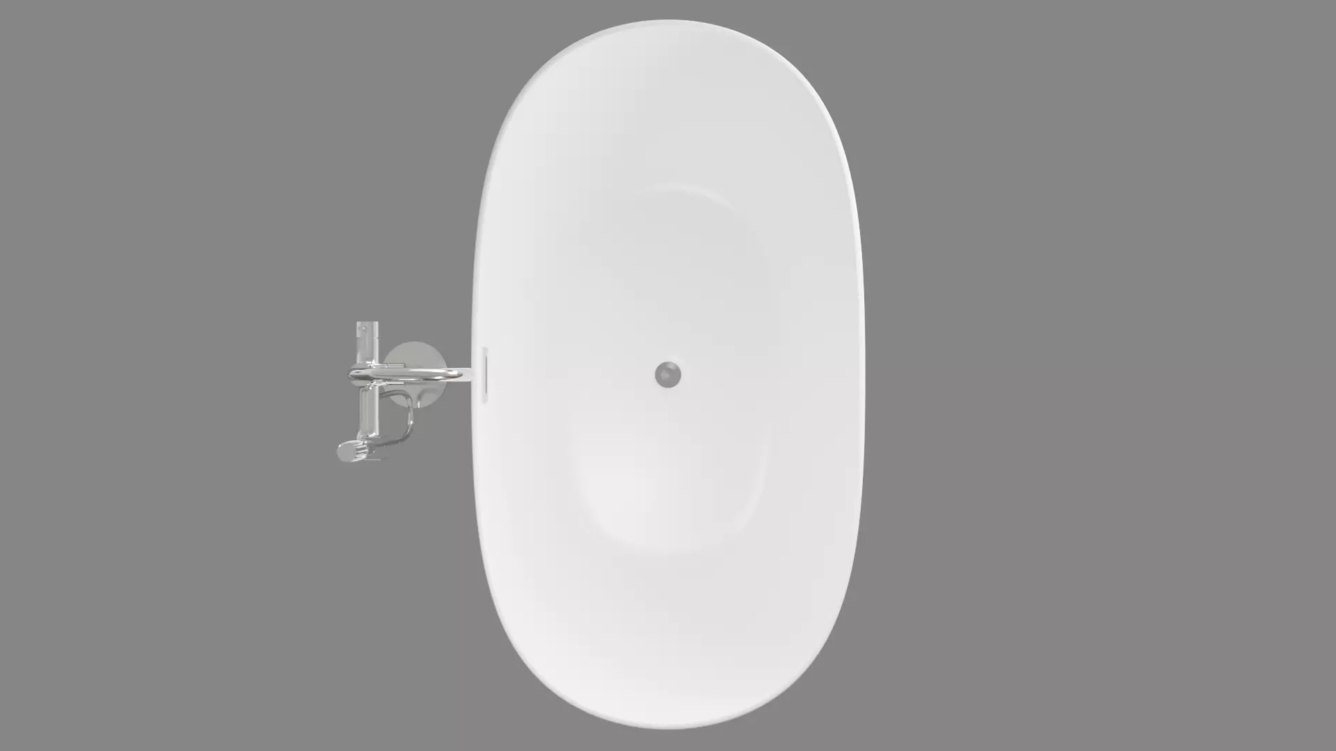 Bathtub 01 Low-poly 3D model_3