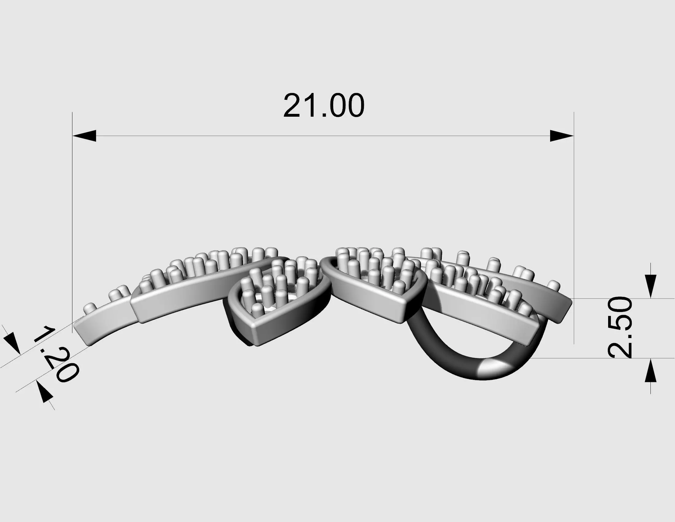 Rosita Pendant 3D print model_14