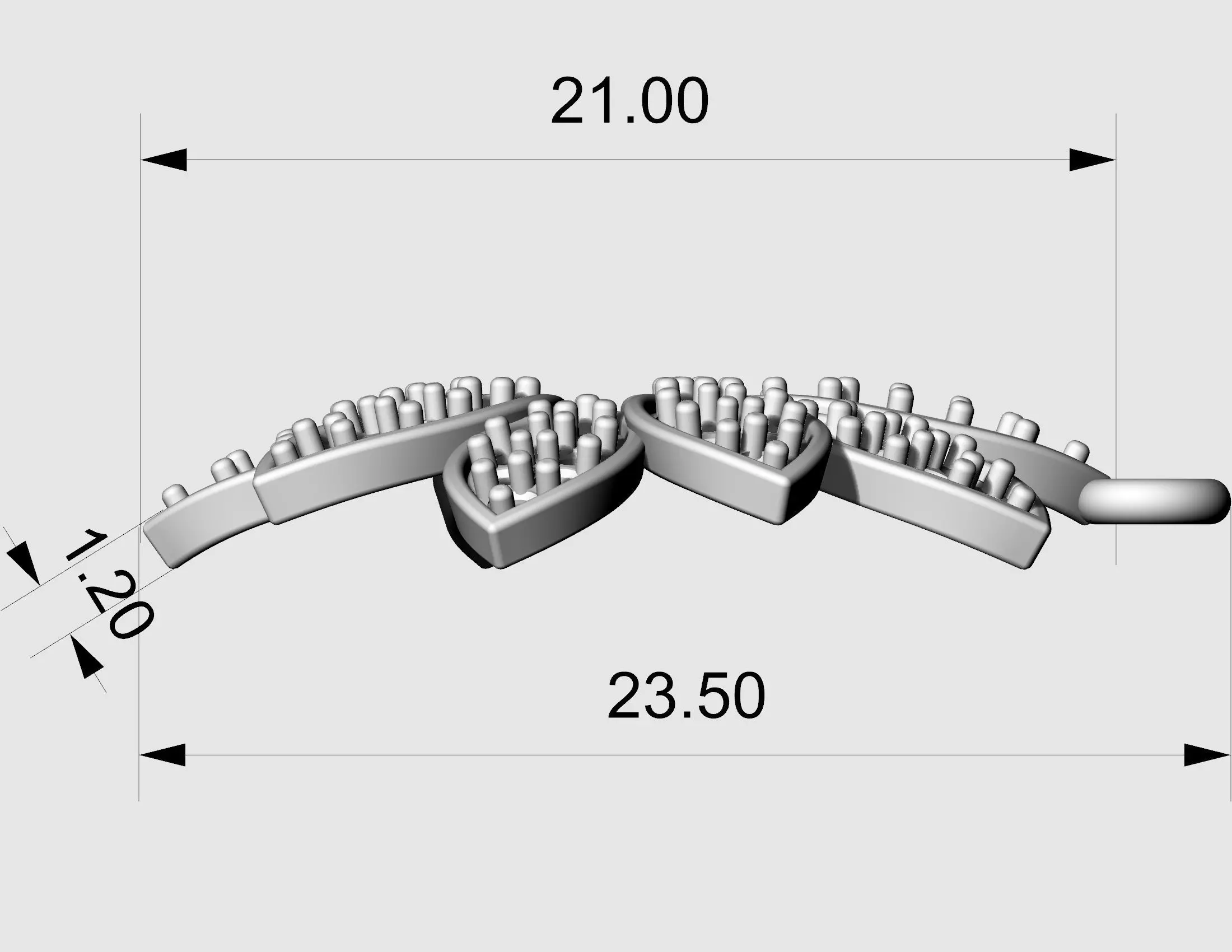 Rosita Pendant 3D print model_15