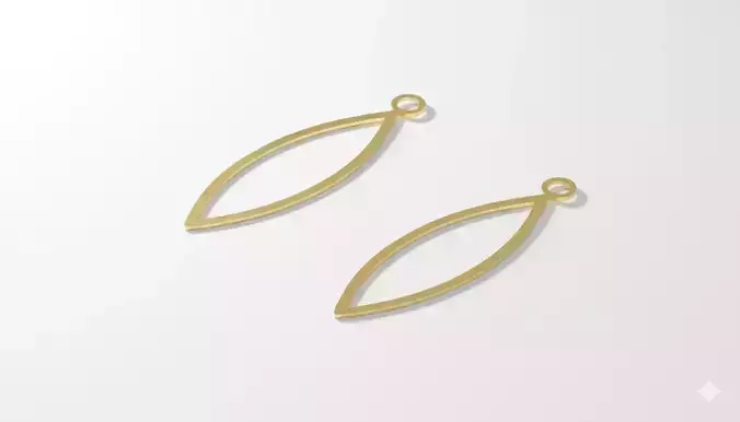 Elegant Teardrop Pendant Art