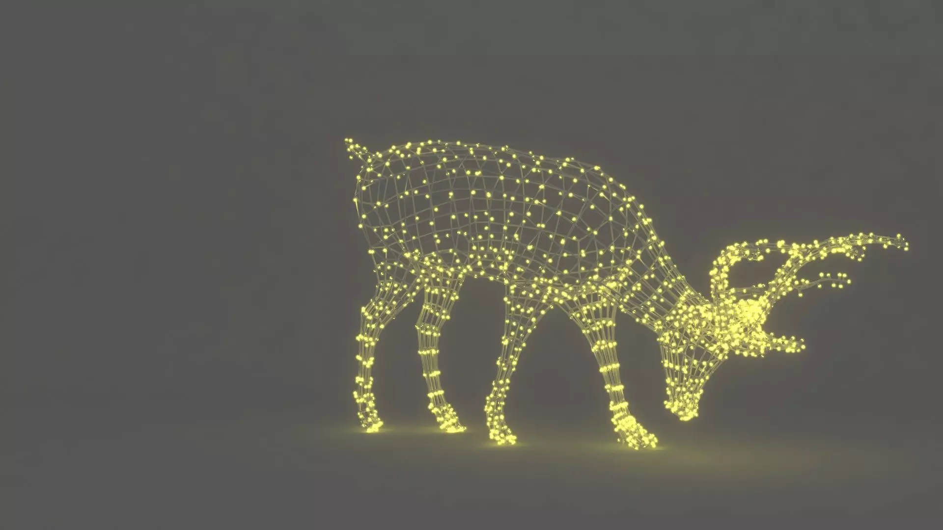 Christmas Decoration Led Reindeer V2 3D model_6