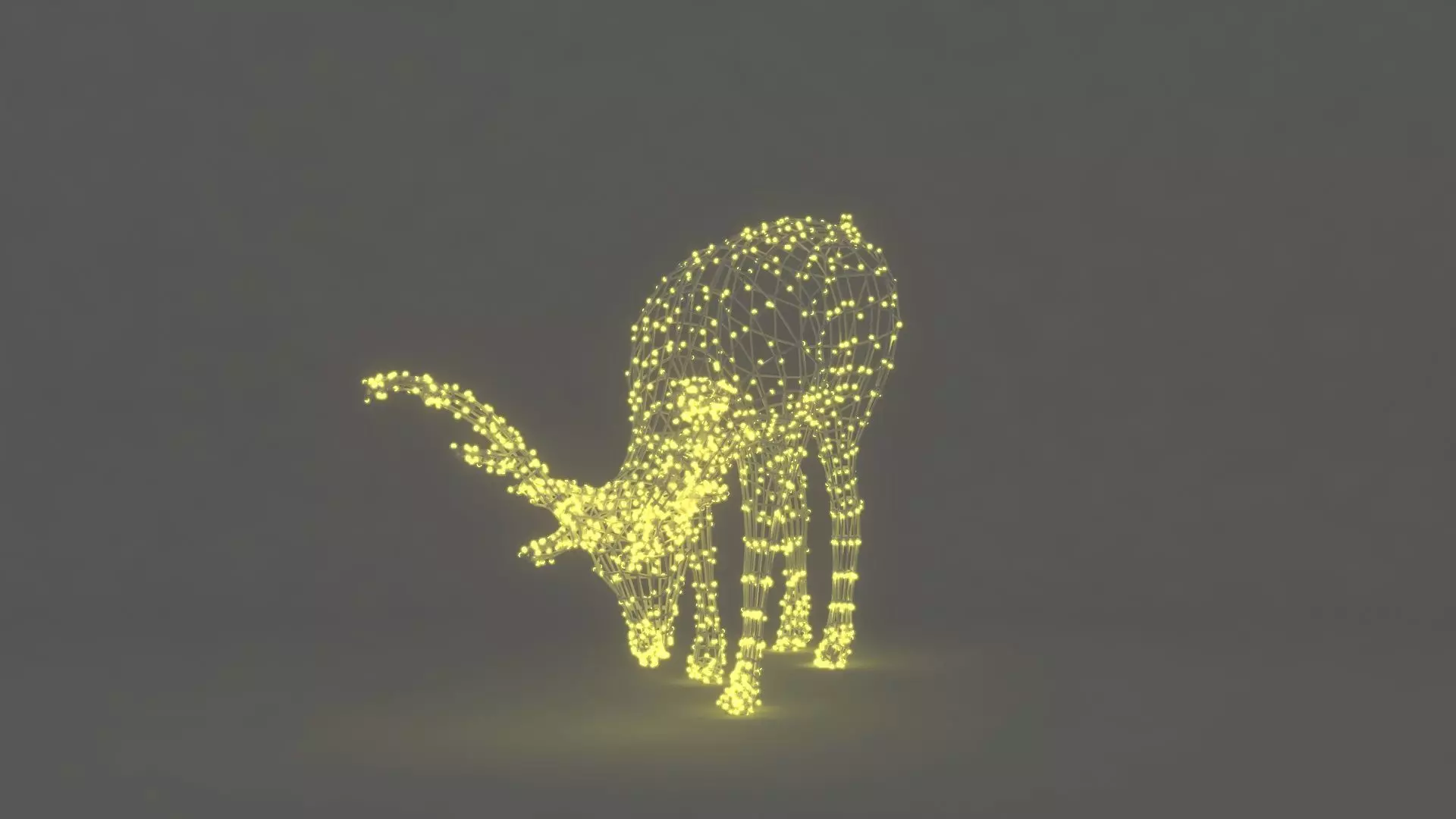 Christmas Decoration Led Reindeer V2 3D model_4