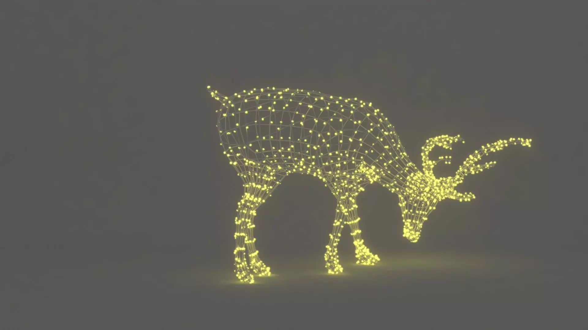 Christmas Decoration Led Reindeer V2 3D model_8