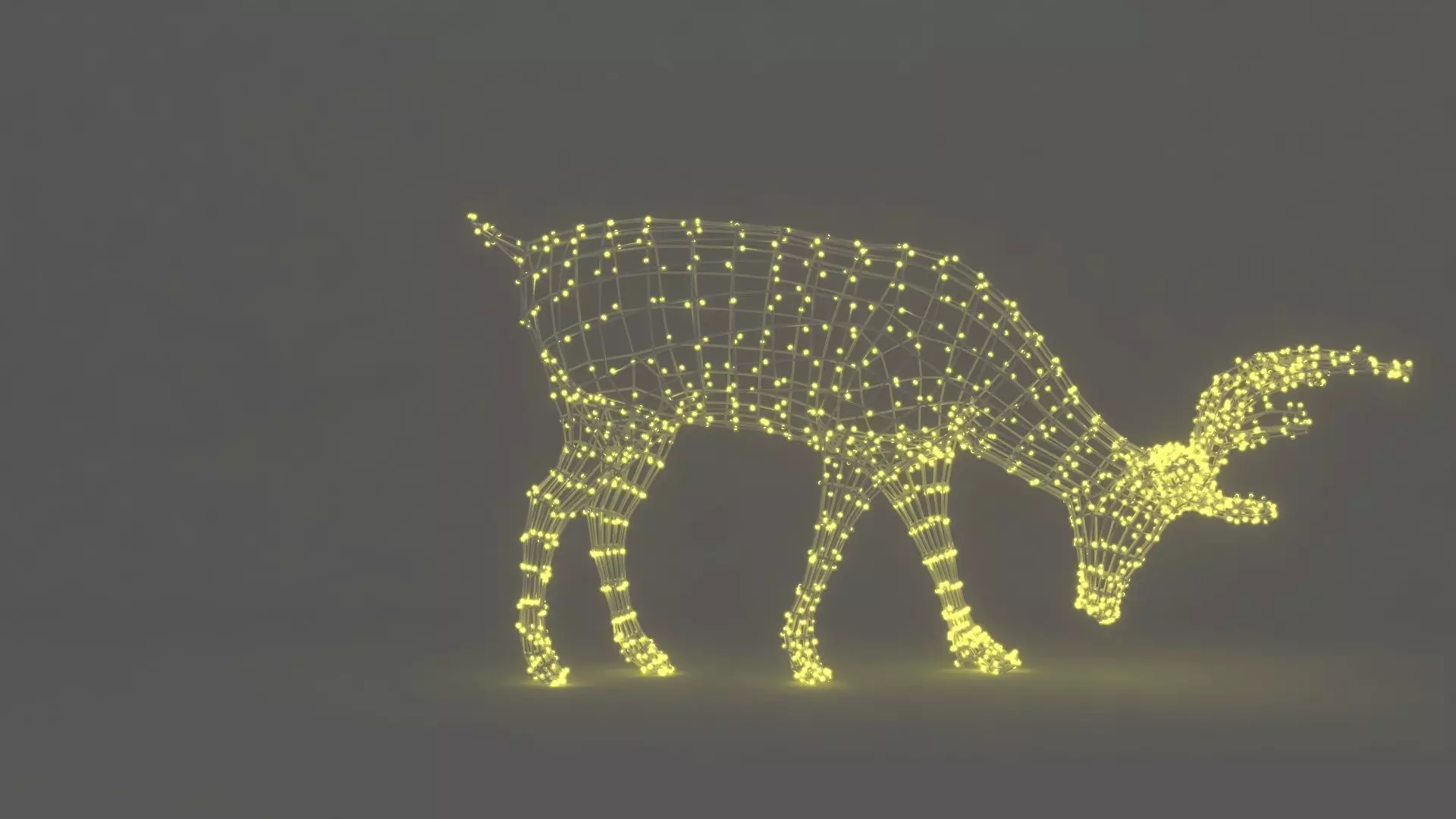 Christmas Decoration Led Reindeer V2 3D model_7