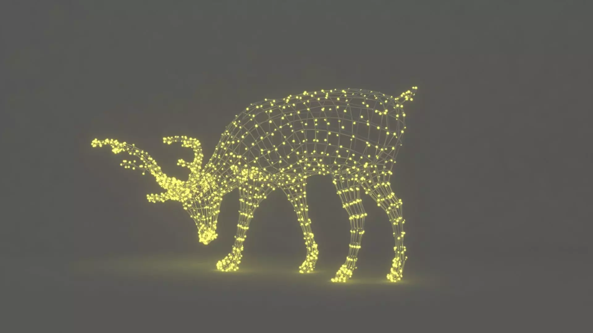 Christmas Decoration Led Reindeer V2 3D model_11