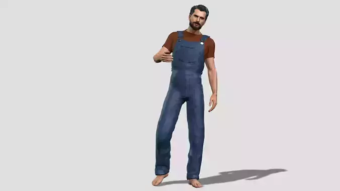 Farmer GameReady AnimationReady Character