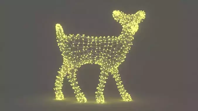 Christmas Decoration Led Reindeer Calf