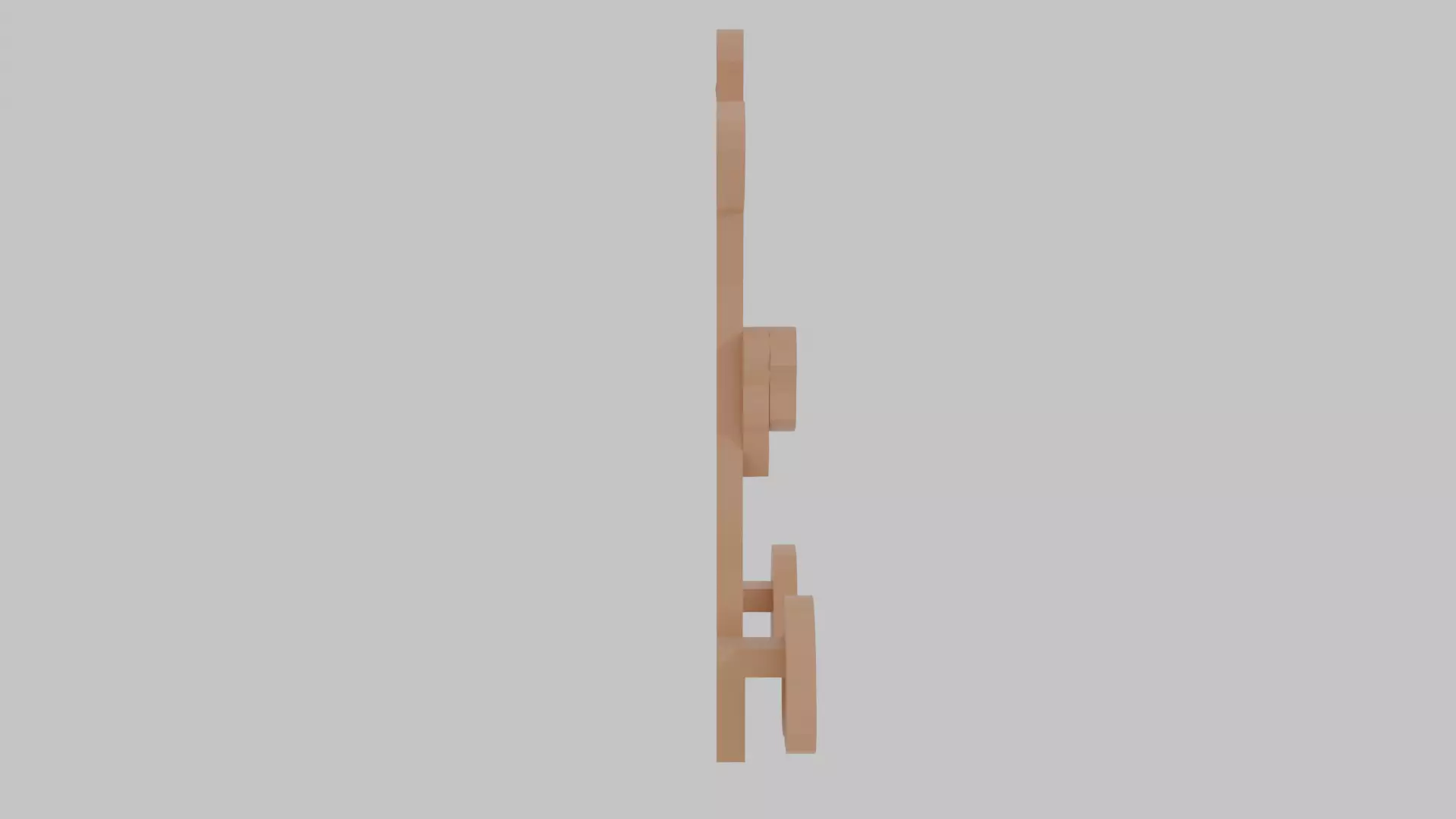 Giraffe Hanging Fence Art Low-poly 3D model_3