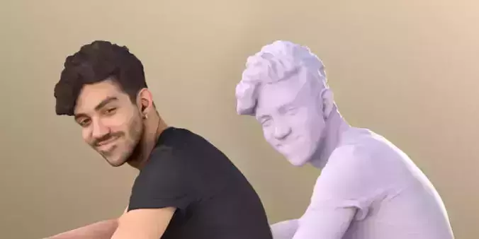 Clark 11297 Young Man Sitting On Ground