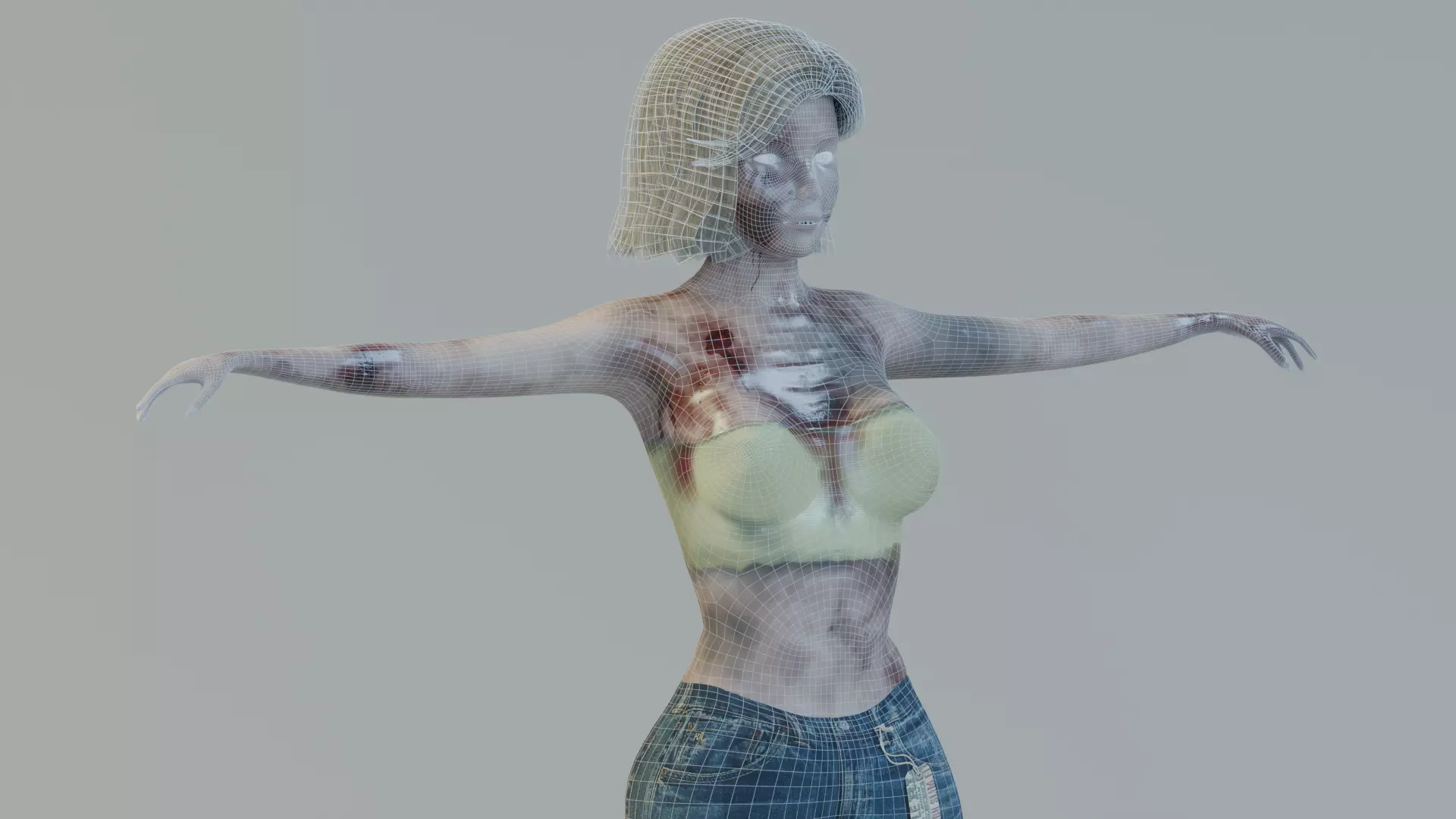 Pack of 5 Scary zombies 3D Model Collection_22