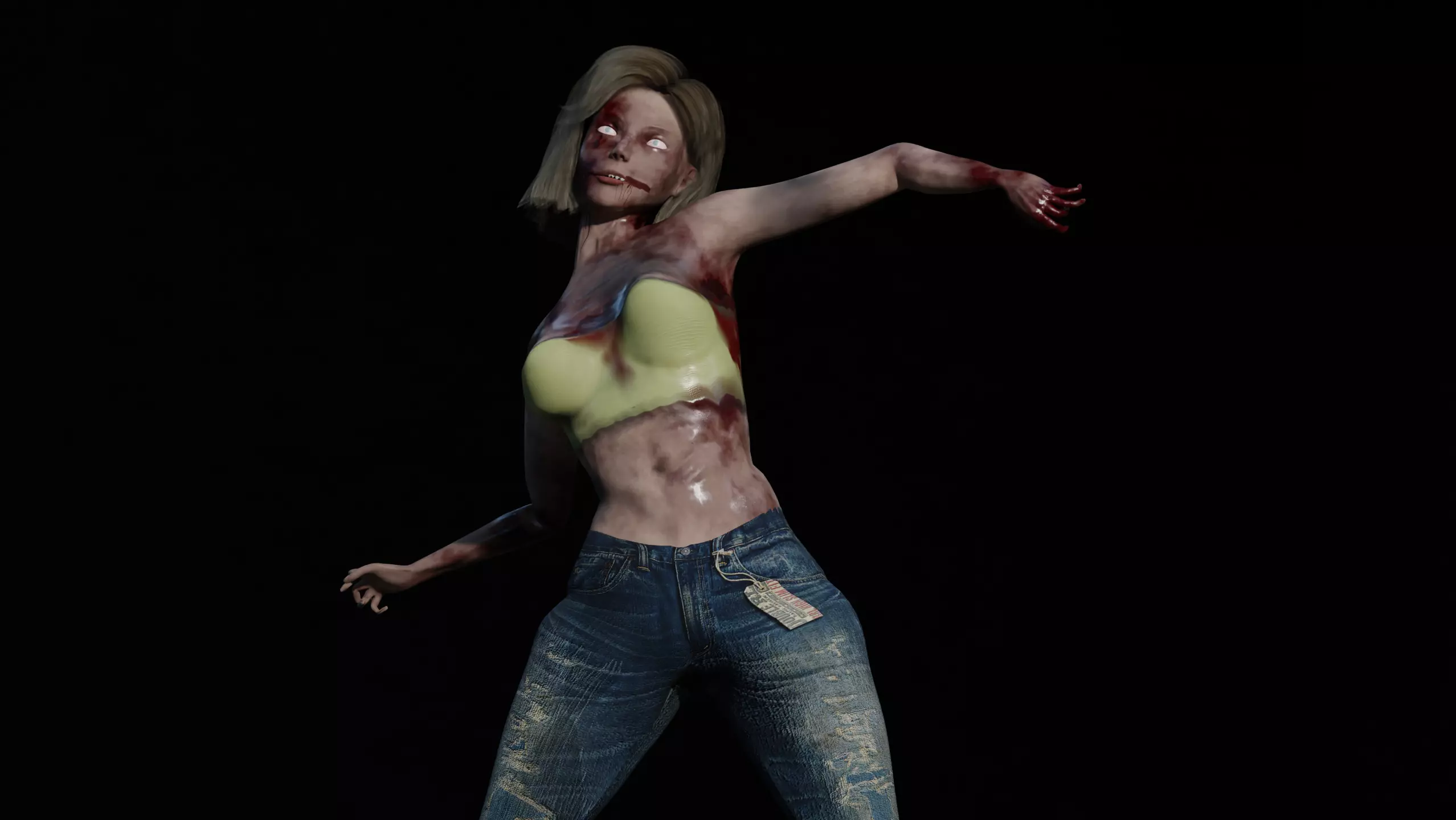 Pack of 5 Scary zombies 3D Model Collection_17