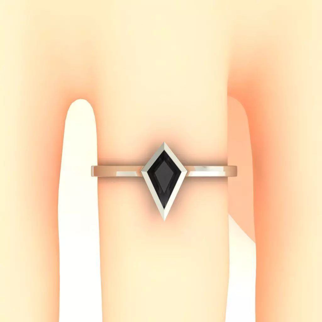 PRISM DIAMOND ENGAGEMENT RING 3D MODEL 3D print model_9