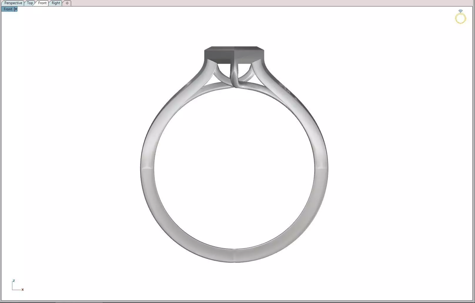 PRISM DIAMOND ENGAGEMENT RING 3D MODEL 3D print model_15