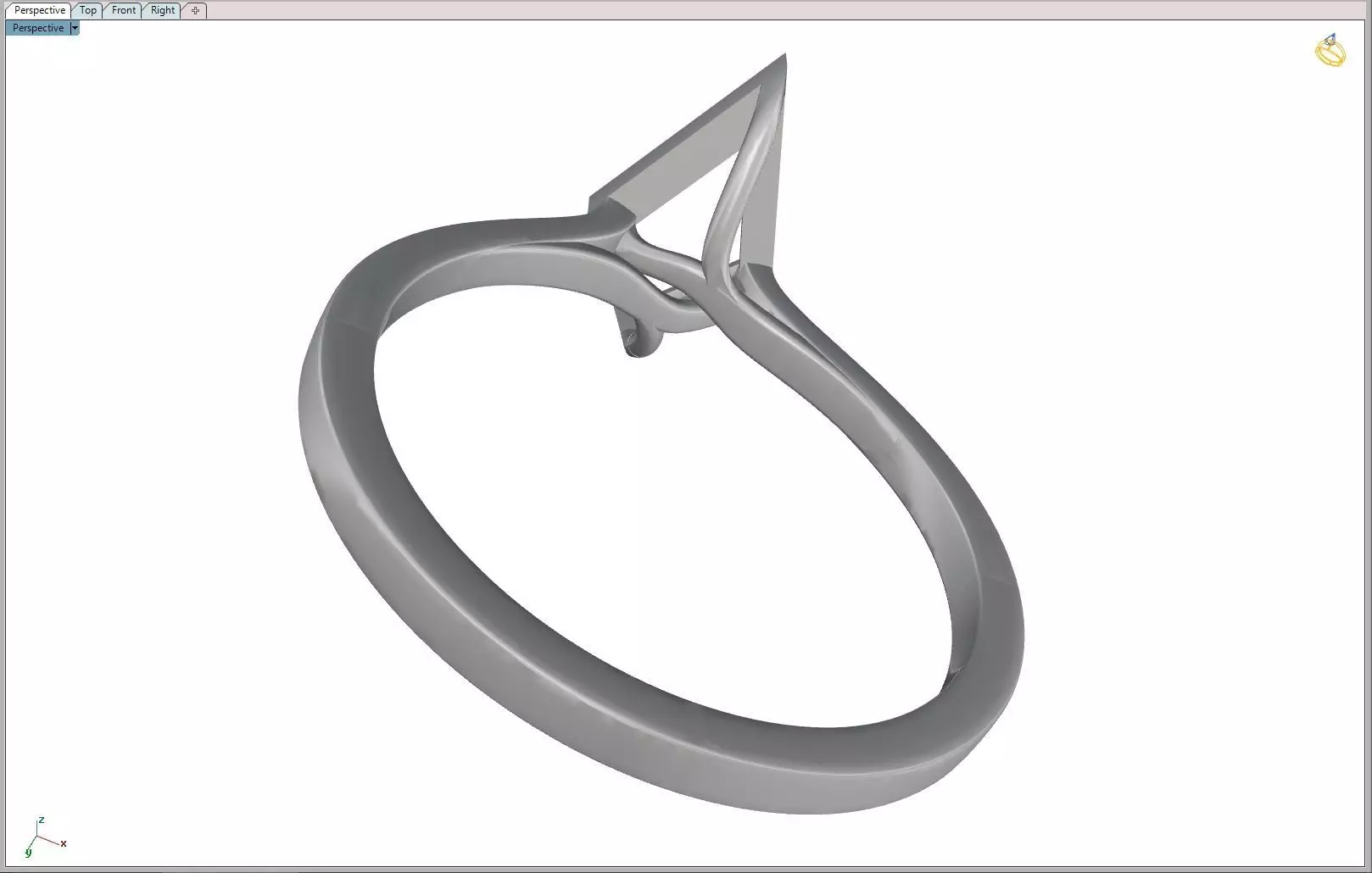 PRISM DIAMOND ENGAGEMENT RING 3D MODEL 3D print model_13