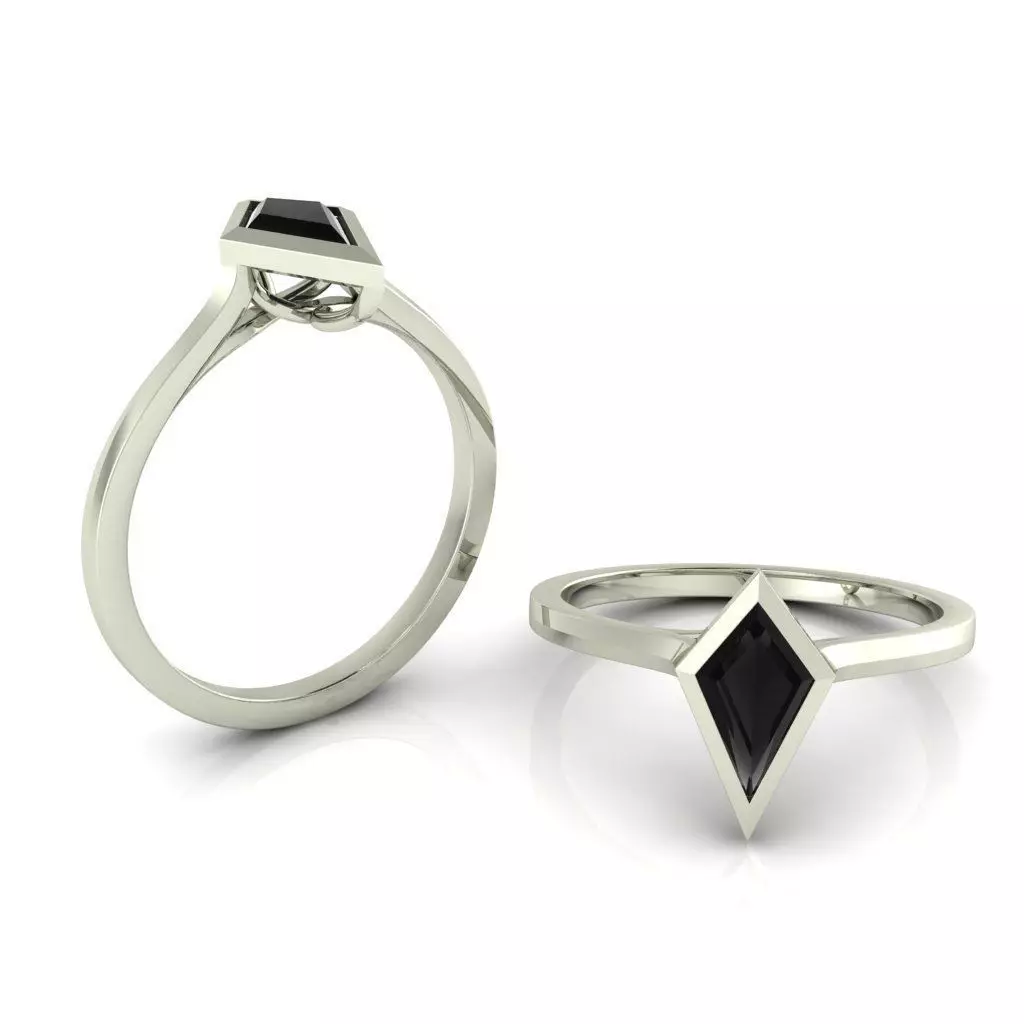 PRISM DIAMOND ENGAGEMENT RING 3D MODEL 3D print model_6